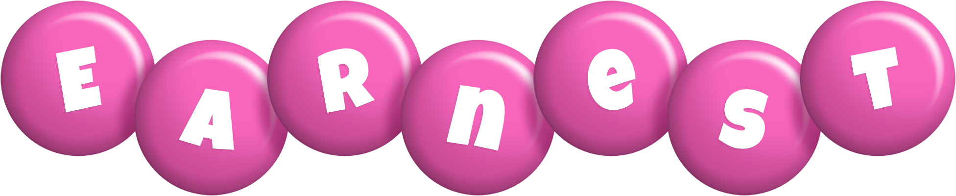 Earnest candy-pink logo
