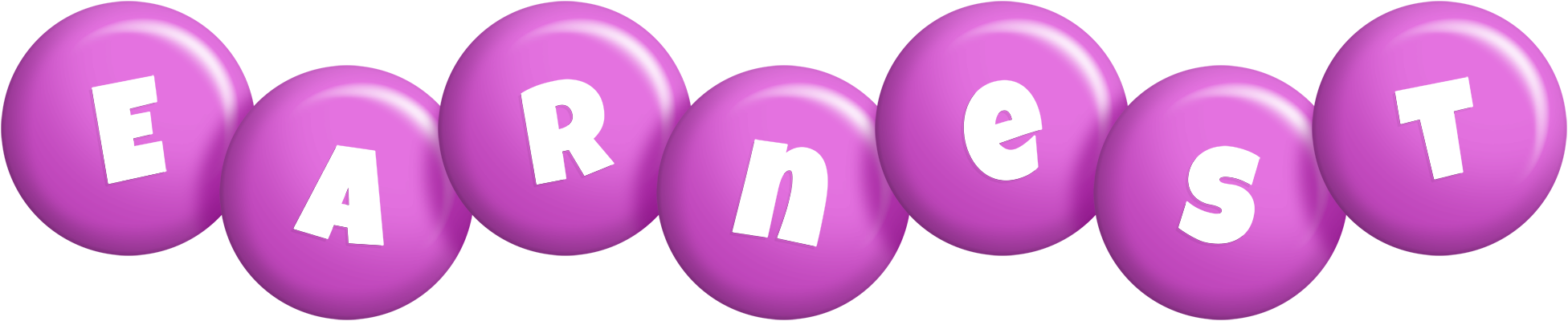 Earnest candy-purple logo
