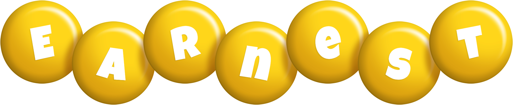 Earnest candy-yellow logo