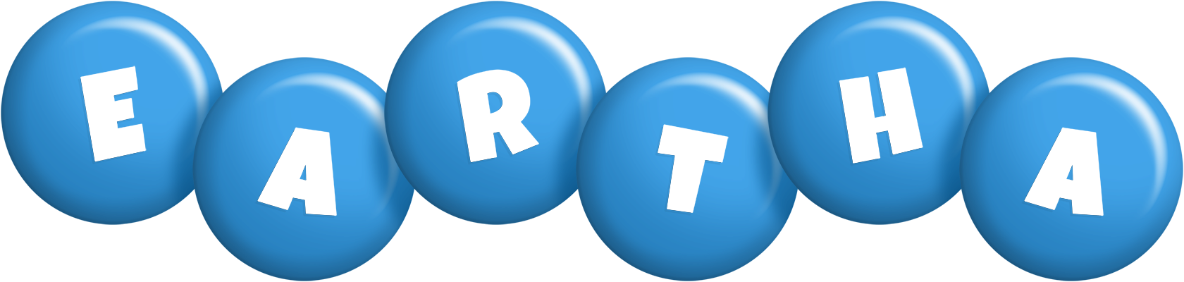 Eartha candy-blue logo