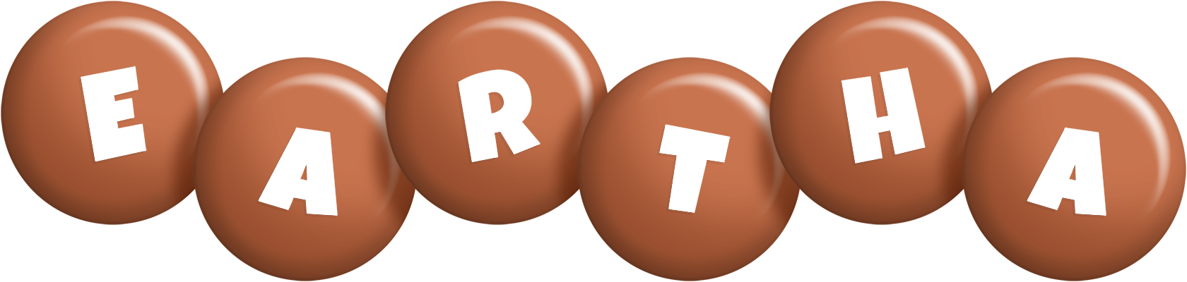 Eartha candy-brown logo