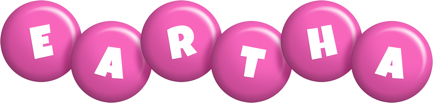 Eartha candy-pink logo