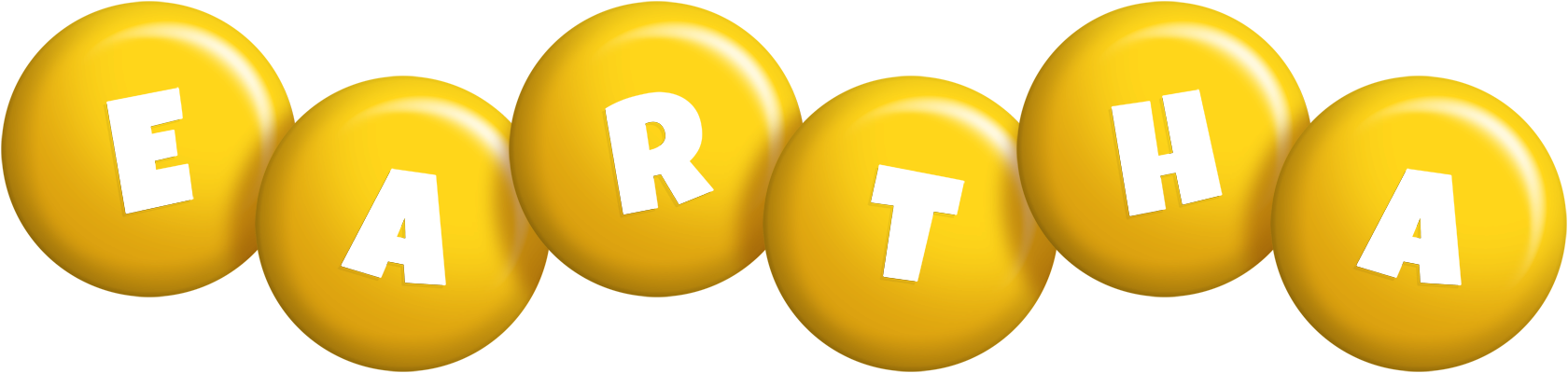 Eartha candy-yellow logo