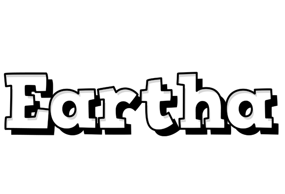 Eartha snowing logo