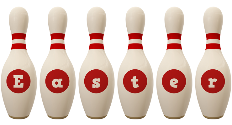 Easter bowling-pin logo
