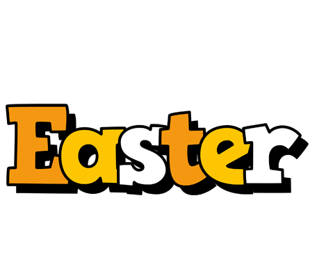 Easter cartoon logo