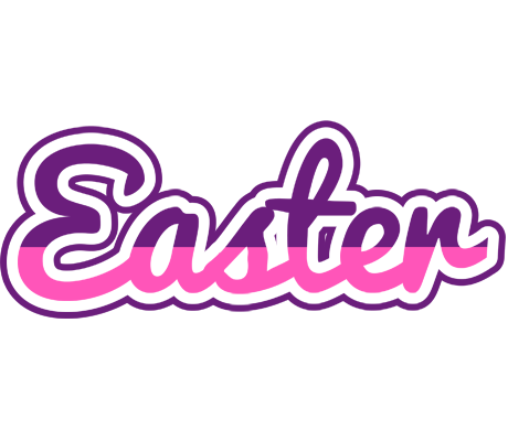 Easter cheerful logo