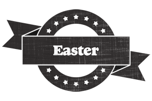 Easter grunge logo