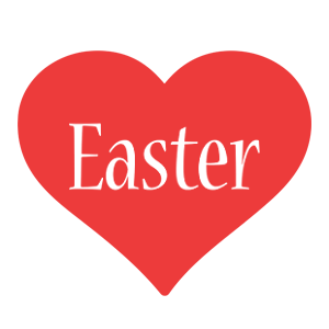 Easter love logo
