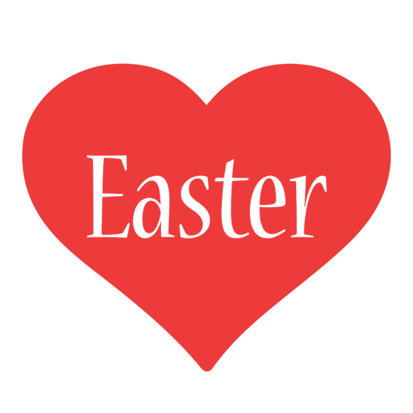 Easter love logo