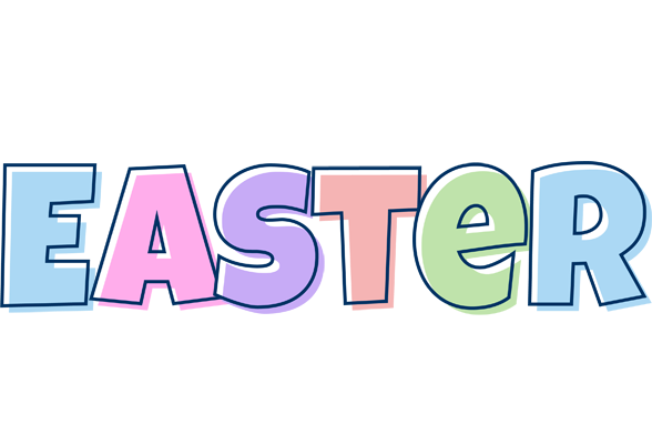 Easter pastel logo