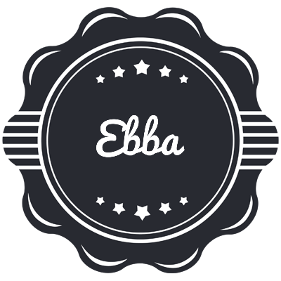Ebba badge logo
