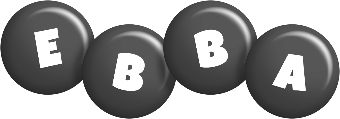 Ebba candy-black logo