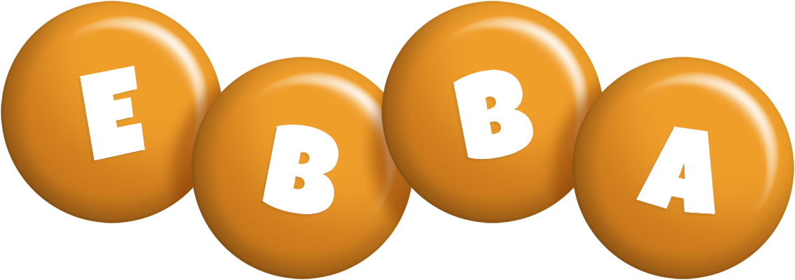 Ebba candy-orange logo