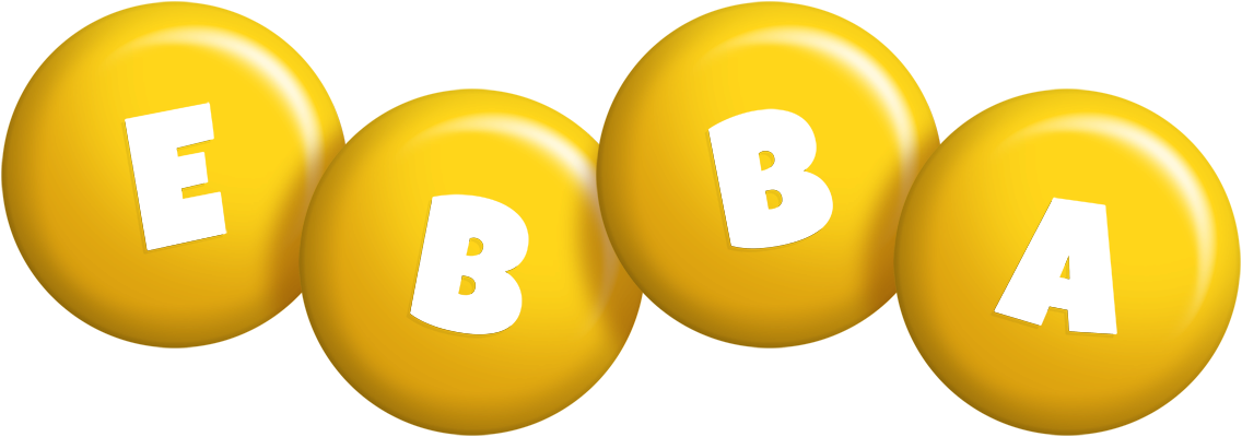 Ebba candy-yellow logo