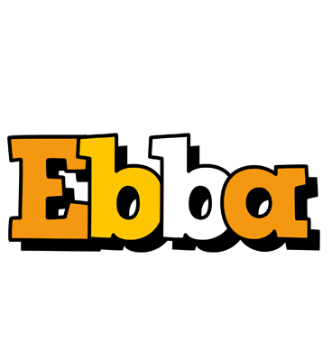 Ebba cartoon logo