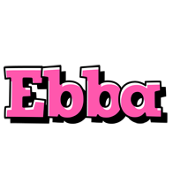 Ebba girlish logo