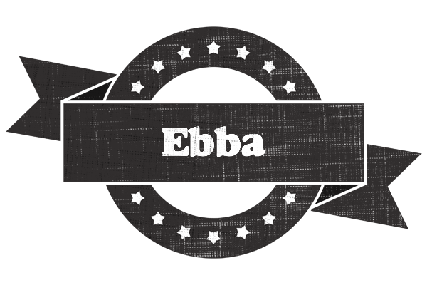 Ebba grunge logo