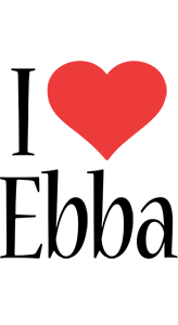 Ebba i-love logo