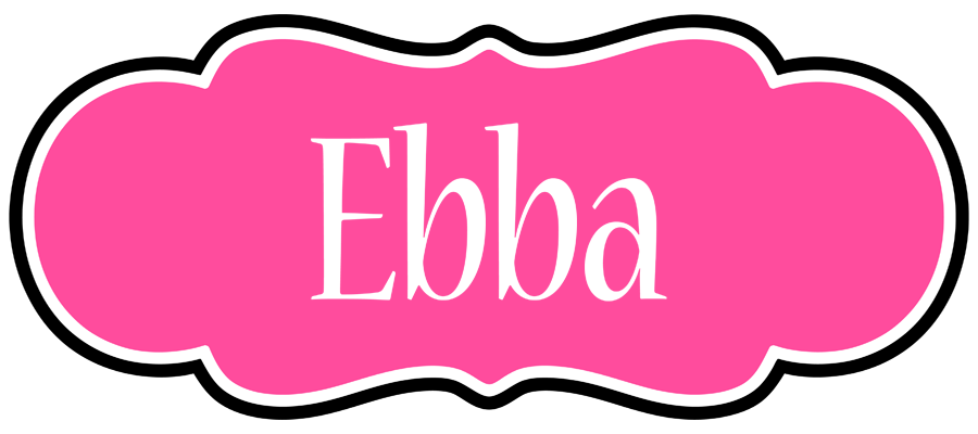 Ebba invitation logo