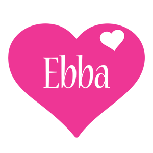 Ebba love-heart logo