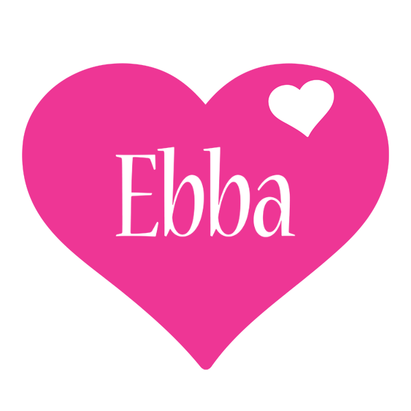 Ebba love-heart logo