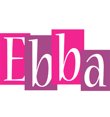 Ebba whine logo