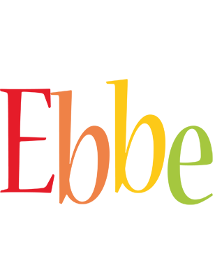 Ebbe birthday logo
