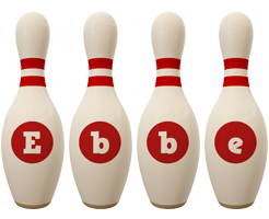 Ebbe bowling-pin logo