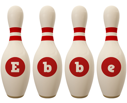 Ebbe bowling-pin logo