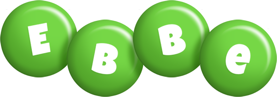 Ebbe candy-green logo