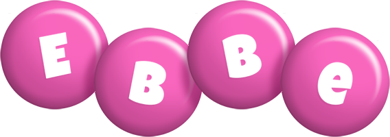 Ebbe candy-pink logo