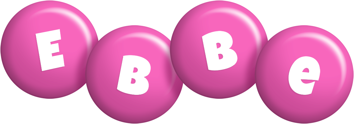 Ebbe candy-pink logo