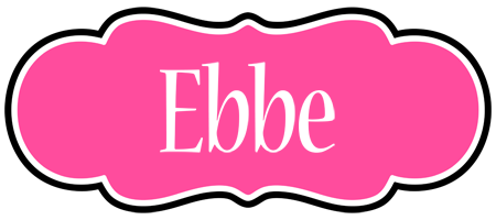 Ebbe invitation logo