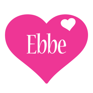 Ebbe love-heart logo