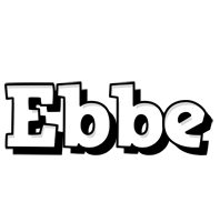 Ebbe snowing logo