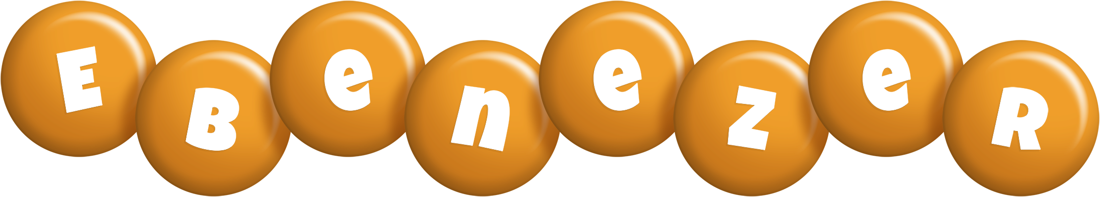 Ebenezer candy-orange logo