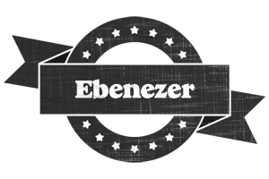 Ebenezer grunge logo