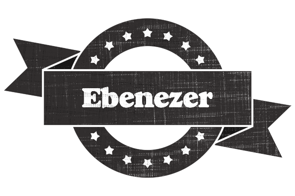 Ebenezer grunge logo