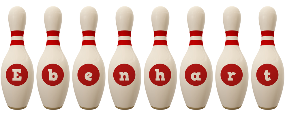 Ebenhart bowling-pin logo