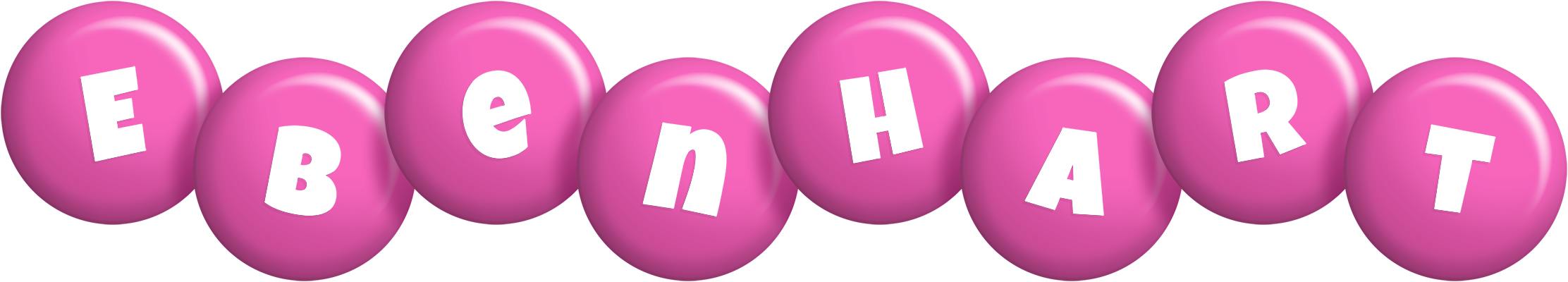 Ebenhart candy-pink logo