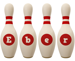 Eber bowling-pin logo