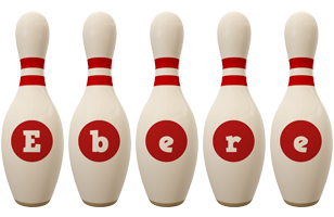 Ebere bowling-pin logo