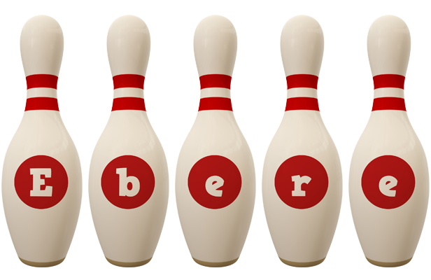 Ebere bowling-pin logo
