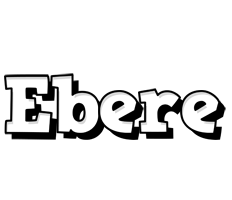 Ebere snowing logo