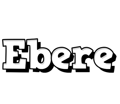 Ebere snowing logo