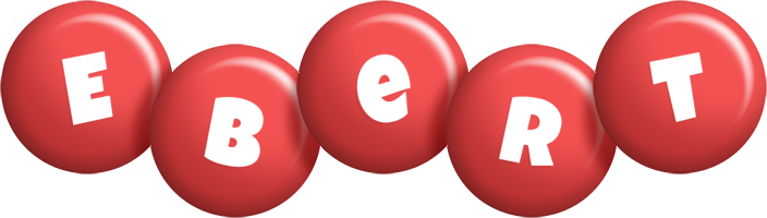 Ebert candy-red logo
