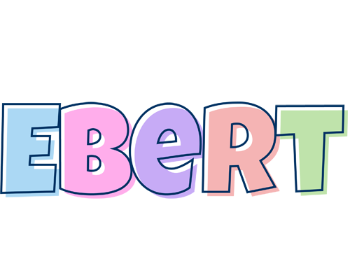 Ebert pastel logo