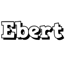 Ebert snowing logo
