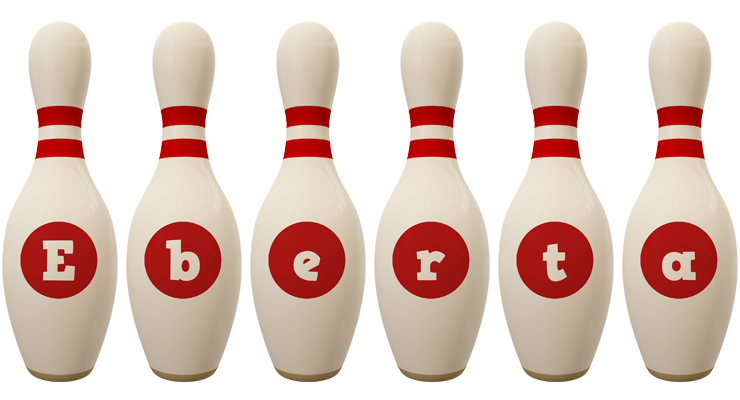 Eberta bowling-pin logo